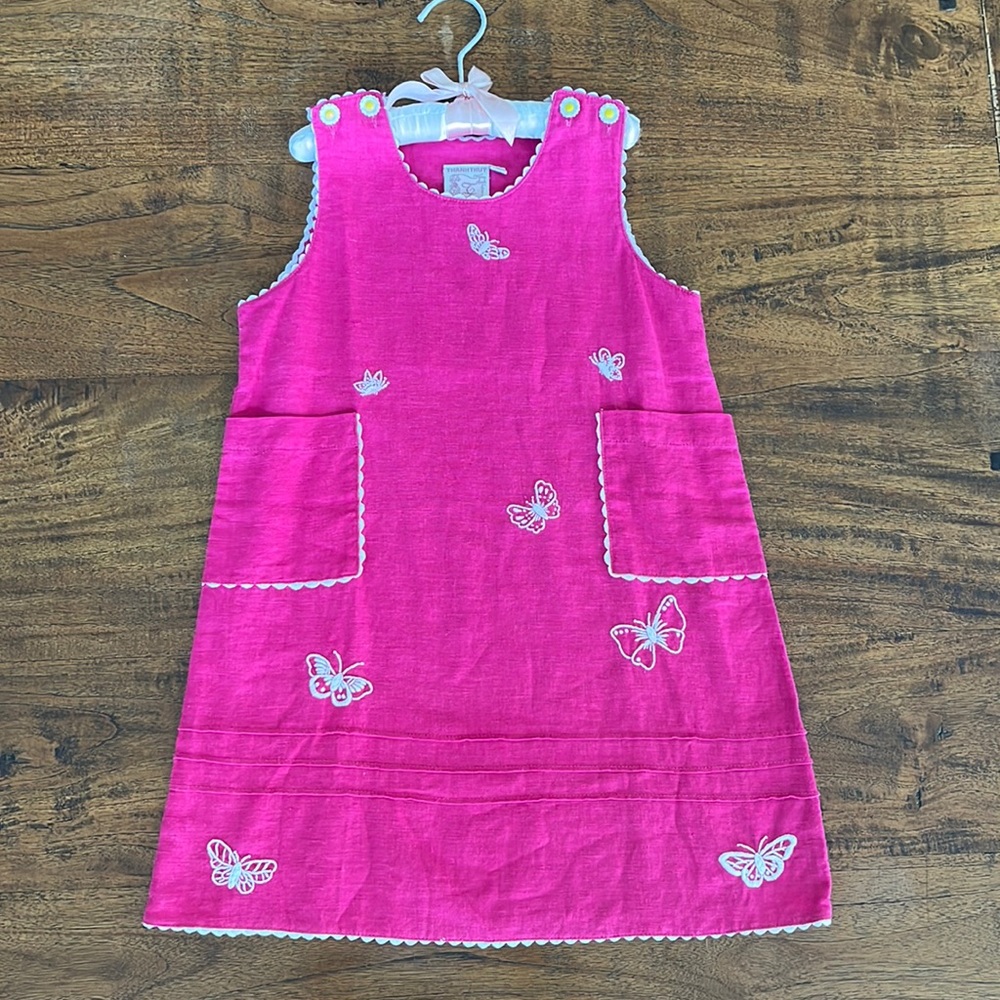 💐GIRLS HAND EMBROIDERED LINEN SUMMER DRESS 💐